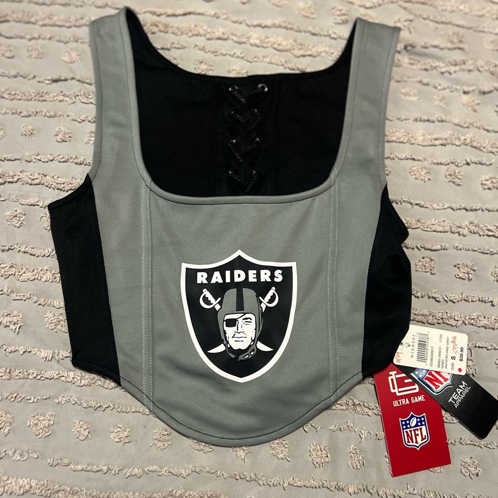 Raiders NFL crop top